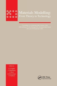 Enlarge image Cover: Materials Modelling - CRC Press