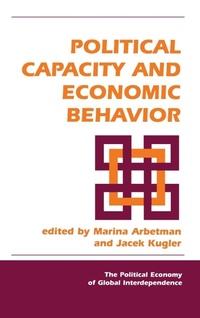 Enlarge image Cover: Political Capacity And Economic Behavior - Routledge