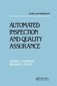 Enlarge image Cover: Automated Inspection and Quality Assurance - CRC Press