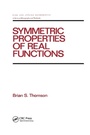 Cover: Symmetric Properties of Real Functions - CRC Press