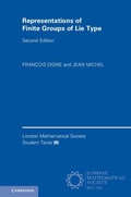Cover: Representations of Finite Groups of Lie Type - Cambridge University Press