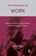 Cover: The Meaning of Work - Routledge
