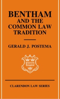 Enlarge image Cover: Bentham and the Common Law Tradition - OUP eBook