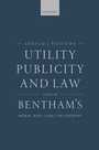 Cover: Utility, Publicity, and Law - OUP eBook