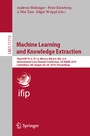 Cover: Machine Learning and Knowledge Extraction - Springer