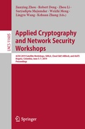 Cover: Applied Cryptography and Network Security Workshops - Springer