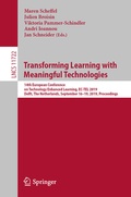 Cover: Transforming Learning with Meaningful Technologies - Springer