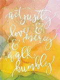 Cover: Act Justly, Love Mercy, and Walk Humbly Hardcover Journal - Center Street