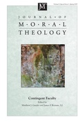 Cover: Journal of Moral Theology, Volume 8, Special Issue 1 - Wipf & Stock Publishers