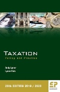 Cover: Taxation: Policy and Practice 2019/20 26th Edition 2019 - Fiscal Publications