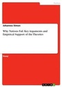 Cover: Why Nations Fail. Key Arguments and Empirical Support of the Theories - GRIN Verlag