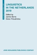 Cover: Linguistics in the Netherlands 2019 - John Benjamins Publishing Co