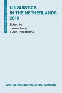 Enlarge image Cover: Linguistics in the Netherlands 2019 - John Benjamins Publishing Co
