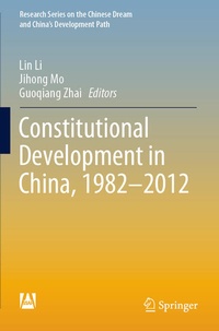 Enlarge image Cover: Constitutional Development in China, 1982-2012 - Springer