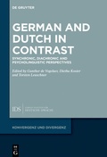 Cover: German and Dutch in Contrast - De Gruyter