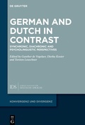 Cover: German and Dutch in Contrast - De Gruyter