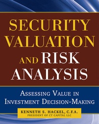 Enlarge image Cover: Security Valuation and Risk Analysis: Assessing Value in Investment Decision-Making - McGraw-Hill Education