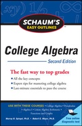 Cover: Schaum's Easy Outline of College Algebra, Second Edition - Schaum Outline Series
