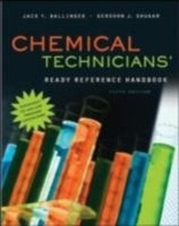 Enlarge image Cover: Chemical Technicians' Ready Reference Handbook, 5th Edition - McGraw-Hill Education