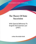 Bild: The Theory Of State Succession - Kessinger Publishing