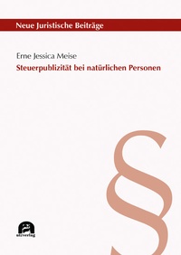 Abbildung von: Steuerpublizität bei natürlichen Personen - utzverlag