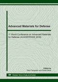 Cover: Advanced Materials for Defense - Trans Tech Publications Ltd