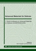 Cover: Advanced Materials for Defense - Trans Tech Publications Ltd