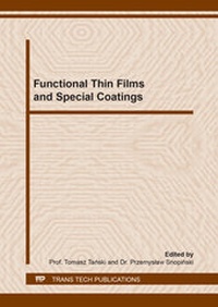 Enlarge image Cover: Functional Thin Films and Special Coatings - Trans Tech Publications Ltd