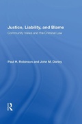 Cover: Justice, Liability, And Blame - Routledge