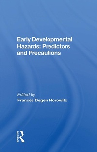Enlarge image Cover: Early Developmental Hazards - Routledge