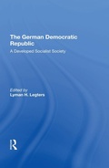 Cover: German Democratic Republ - Routledge
