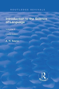 Enlarge image Cover: Introduction to the Science of Language - Routledge