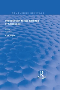 Abbildung von: Introduction to the Science of Language - Routledge