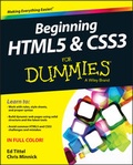 Cover: Beginning HTML5 and CSS3 For Dummies - Wiley