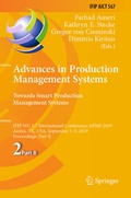Cover: Advances in Production Management Systems. Towards Smart Production Management Systems - Springer