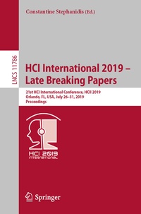 Abbildung von: HCI International 2019 - Late Breaking Papers - Springer