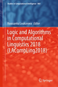 Abbildung von: Logic and Algorithms in Computational Linguistics 2018 (LACompLing2018) - Springer
