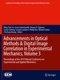 Cover: Advancements in Optical Methods & Digital Image Correlation in Experimental Mechanics, Volume 3 - Springer