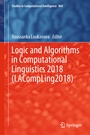 Cover: Logic and Algorithms in Computational Linguistics 2018 (LACompLing2018) - Springer