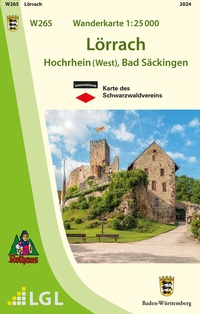 Abbildung von: W265 Wanderkarte 1:25 000 Lörrach - Landesamt für Geoinformation und Landentwicklung Baden-Württemberg (LGL)