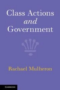 Abbildung von: Class Actions and Government - Cambridge University Press