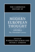 Cover: The Cambridge History of Modern European Thought: Volume 1, The Nineteenth Century - Cambridge University Press