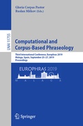 Cover: Computational and Corpus-Based Phraseology - Springer