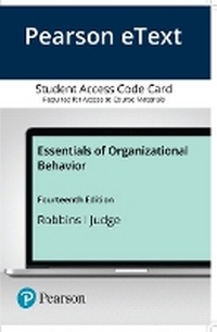 Enlarge image Cover: Essentials of Organizational Behavior Plus 2019 Mylab Management with Pearson Etext -- Access Card Package - Pearson