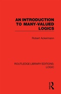 Cover: An Introduction to Many-valued Logics - Routledge