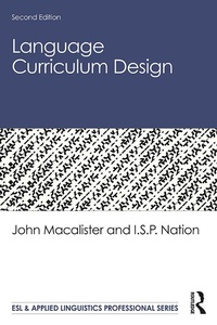 Enlarge image Cover: Language Curriculum Design - Routledge