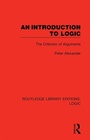 Cover: An Introduction to Logic - Routledge
