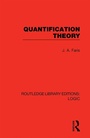 Cover: Quantification Theory - Routledge