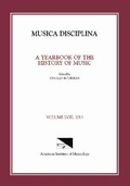 Cover: Musica Disciplina, Vol. 58, 2013 - American Institute of Musicology, Gmbh