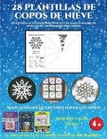 Cover: 28 plantillas de copos de nieve - Ideas de manualidades divertidas